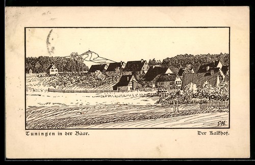 Künstler tuningen der - künstler-ak, i.